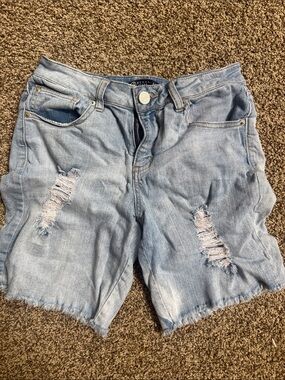Boom Boom Jeans Light Blue Distressed Denim Shorts size 5